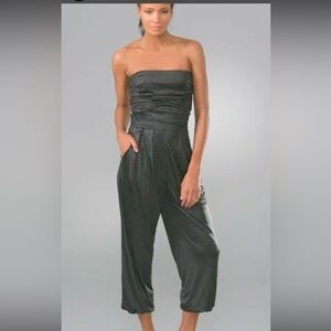 Elizabeth and James Black Estelle Strapless Jumpsuit Women’s Size 4 Small S